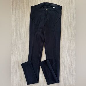 rag & bone knit mixed‎ media black mid rise leggings women’s 25